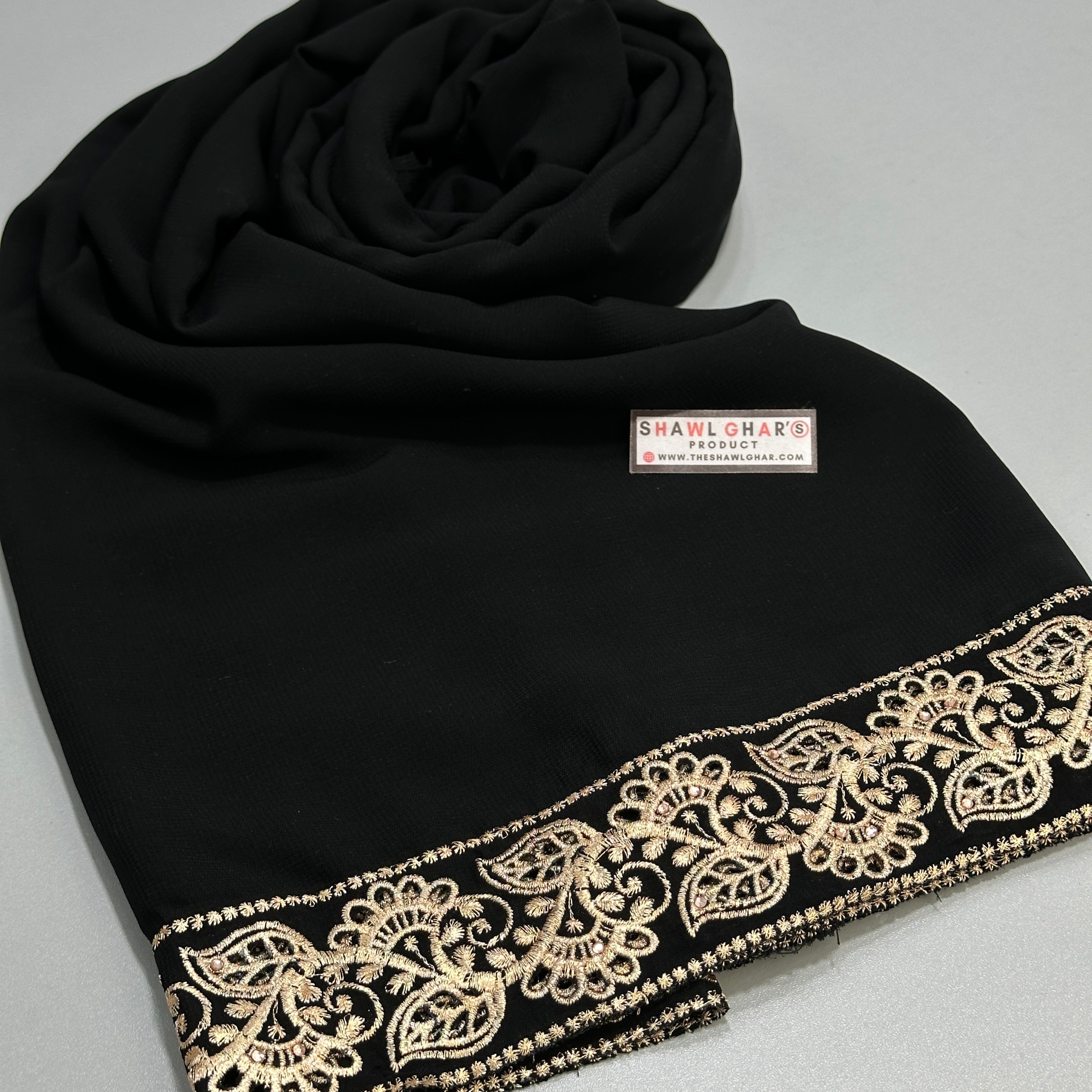 Shafoon Elegance Embroidery Shawl