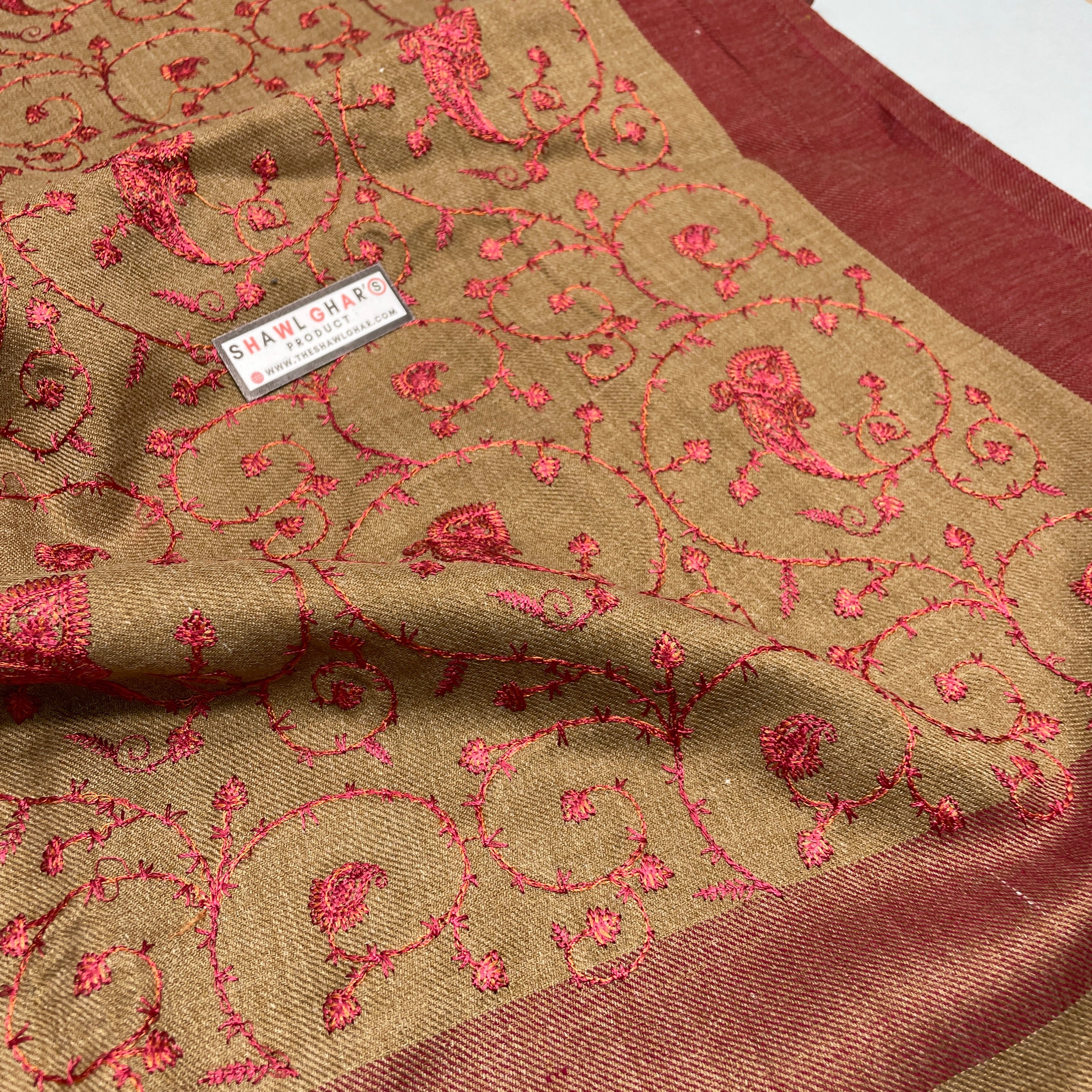 Pashmina indian Jall Embroidery
