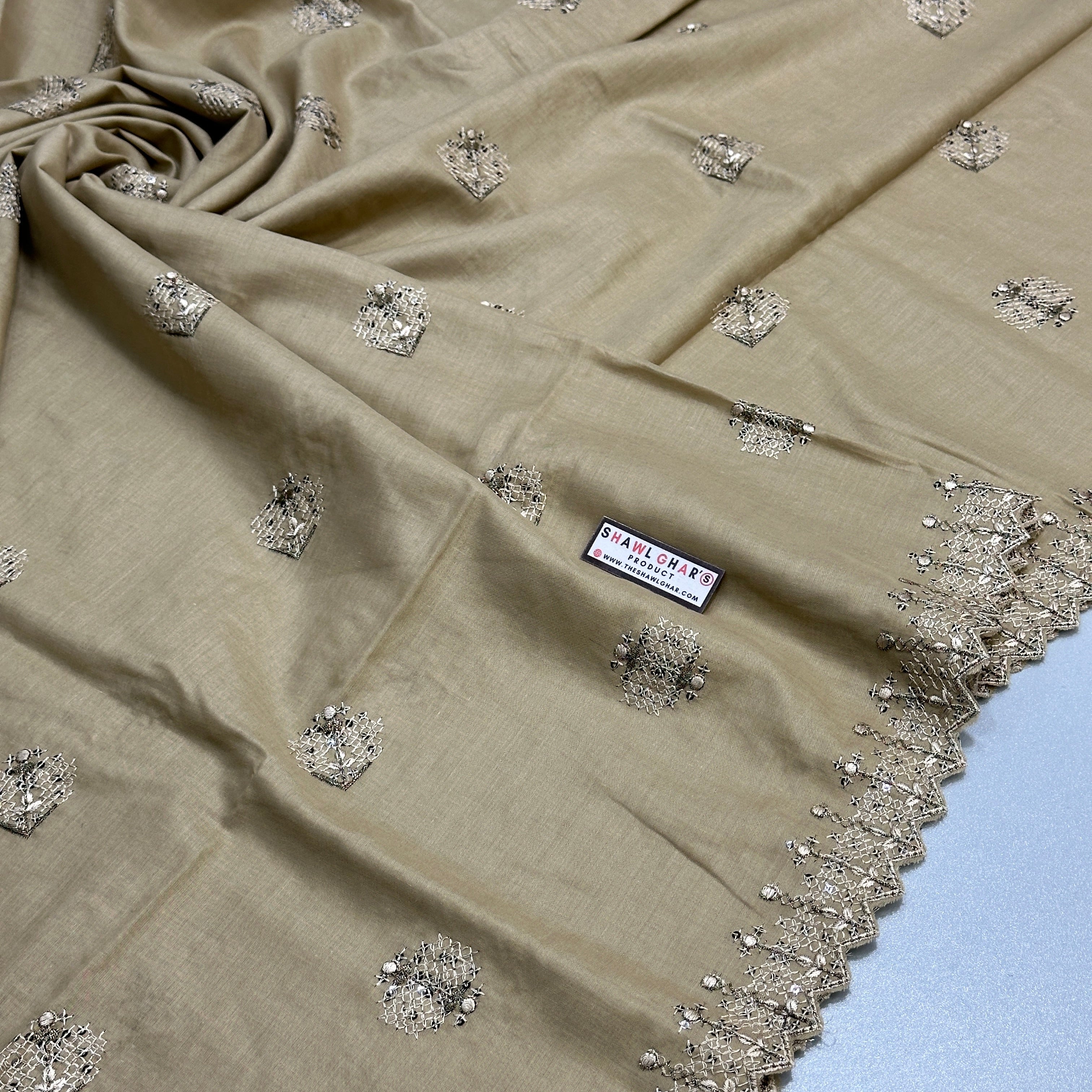 Sequence Embroidered Lawn Shawl